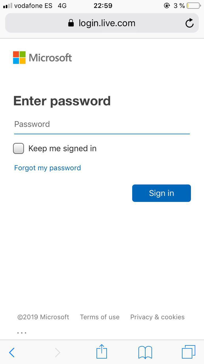 iniciar sesion hotmail