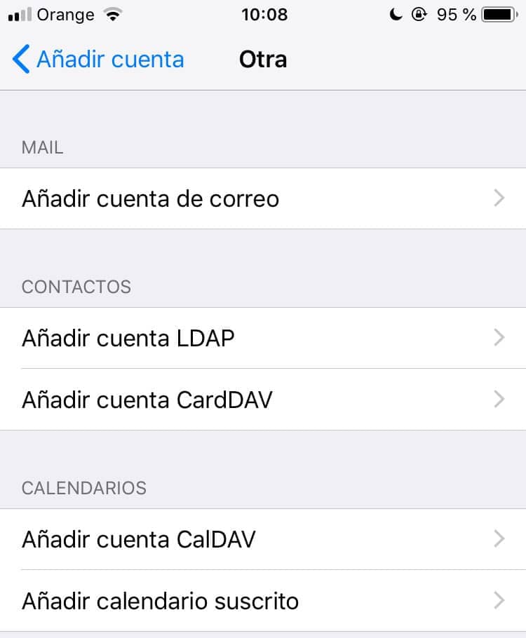 configurar correos corporativos iphone