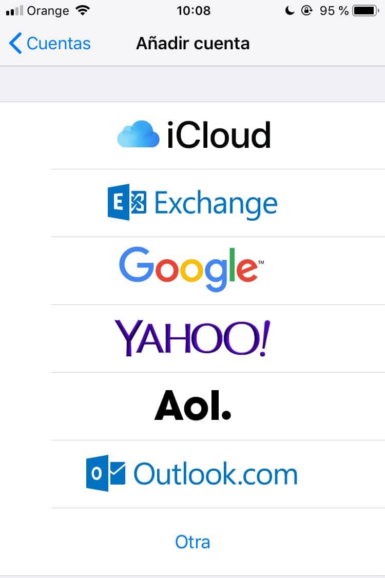 correo de empresa en iphone