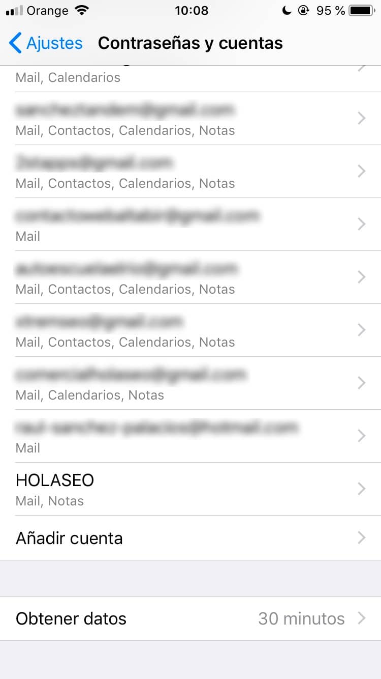 email de empresa en iphone